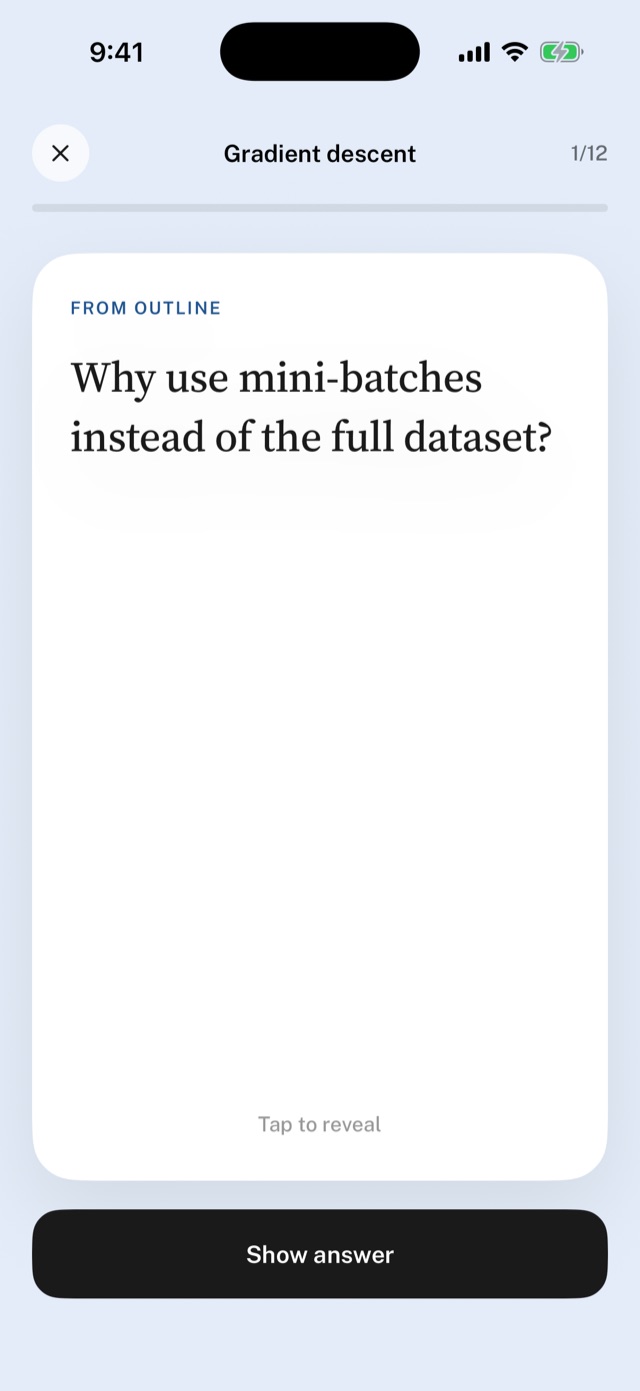 Recursive on iPhone